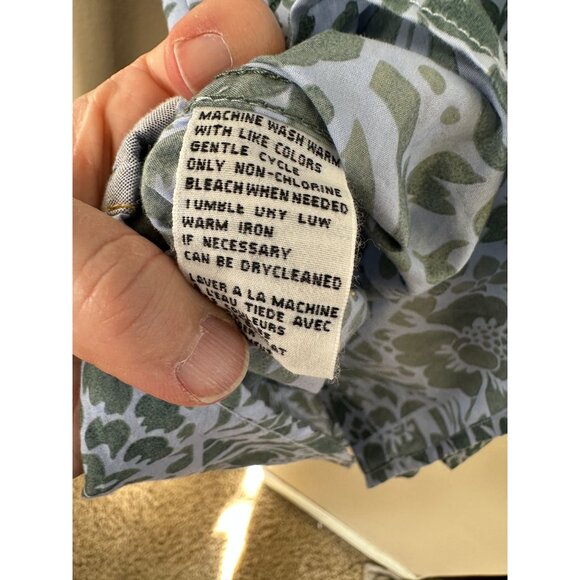 Tommy Bahamas Mens‎ Blue Green Island crafted Shirt Large long sleeve button up - Picture 5 of 7